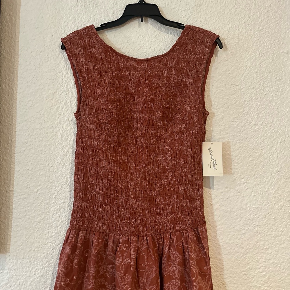 Universal Thread Rust Sleeveless Midi Dress